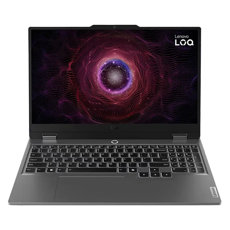 لپ تاپ لنوو مدل LOQ 15ARP9 با پردازنده RYZEN 5-7235HS و گرافیک RTX3050 4GB ، رم DDR5 12GB با فرکانس 4800MHz ، حافظه SSD با ظرفیت 512GB ، نمایشگر 15.6 اینچ IPS با وضوح FHD و نرخ به روزرسانی 144Hz ، دارای نور پس زمینه کیبورد ، سیستم عامل WINDOWS