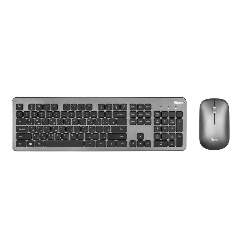 کیبورد و ماوس بی سیم جی پلاس مدل GMK-C360D با اتصال دانگل USB
