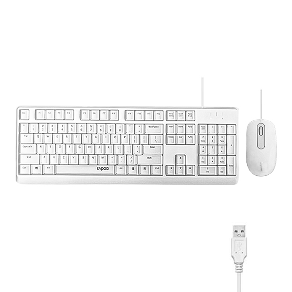 کیبورد و ماوس با سیم رپو مدل X130 PRO
